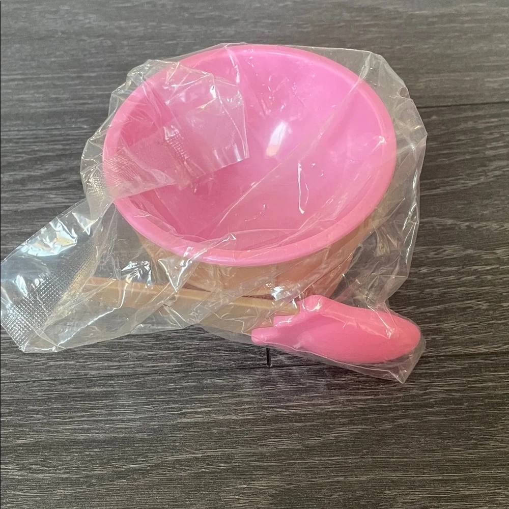 Vibrant Ice Cream Bowl and Spoon Set